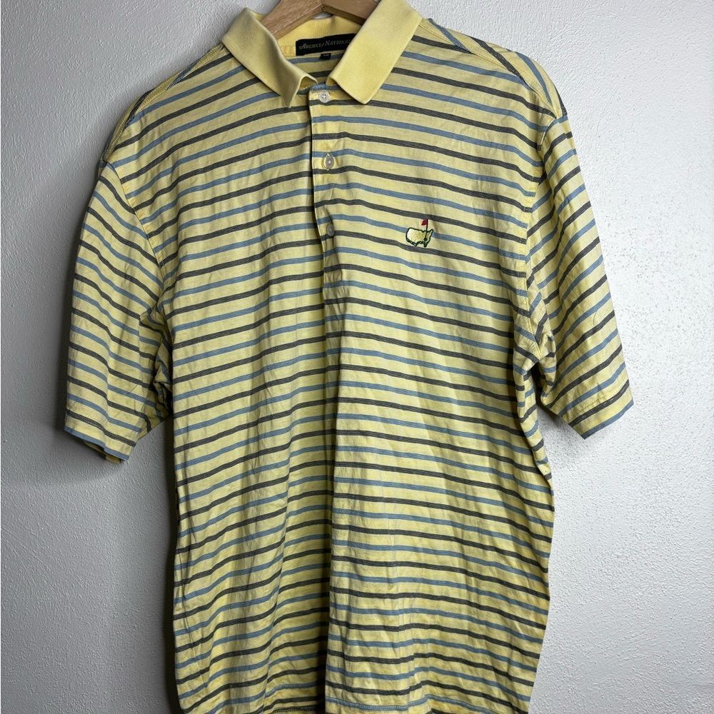 Augusta national masters short sleeve polo shirt men’s size medium yellow